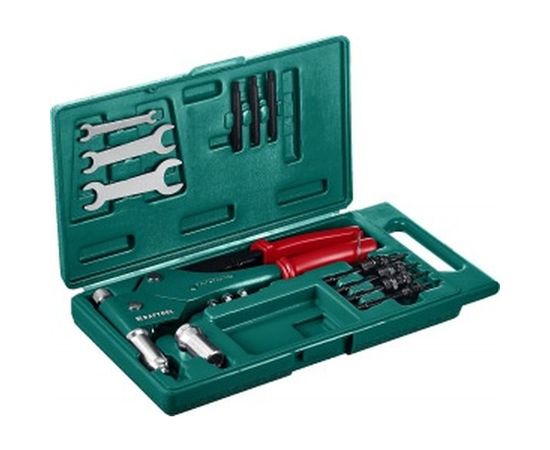 Поворотный заклепочник Kraftool "Combo3-M6" в кейсе резьбовые М3-М6, вытяжные 2.4-4. мм, штифты М4-М6 из алюминия, стали, нерж стали 31178_z01 – изображение 2