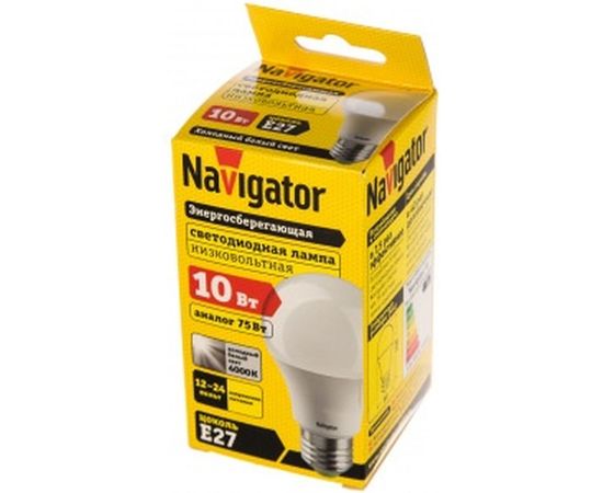 Светодиодная лампа Navigator 61 475 NLL-A60-10-12/24-4K-E27 20641 481055 – изображение 2