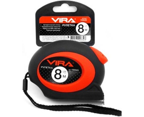 Рулетка с автоматическим стопором 8мх25мм Vira 100045 – изображение 2