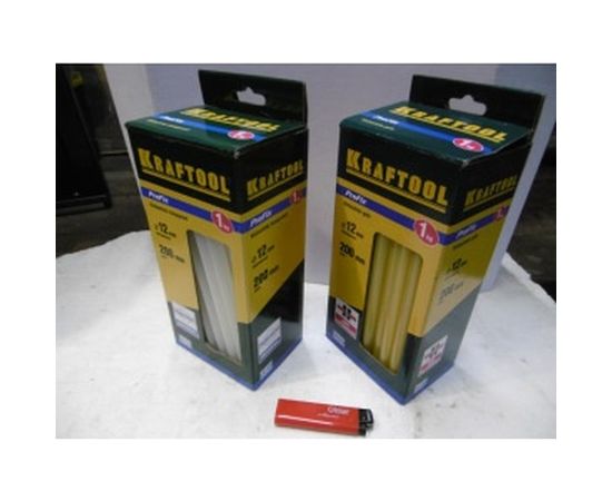 Стержни клеевые прозрачные универсальные PRO (12x200 мм; 1 кг) для термоклеевых пистолетов Kraftool 06848-12 – изображение 2