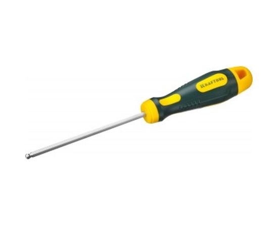Отвертка Kraftool Expert Cr-Mo-V сталь двухкомпонентная противоскользящая рукоятка HEX № 4x100 мм 250075-4-100 – изображение 2