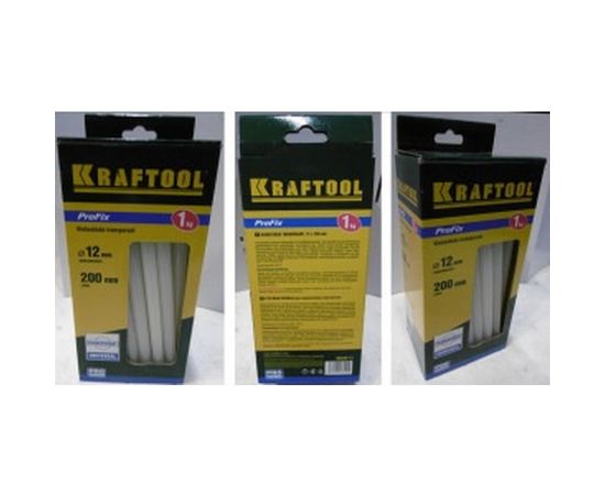 Стержни клеевые прозрачные универсальные PRO (12x200 мм; 1 кг) для термоклеевых пистолетов Kraftool 06848-12 – изображение 3