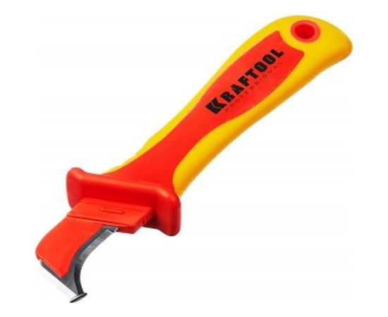 Диэлектрический нож электрика с "пяткой", изогнутый Kraftool KN-7, 45400 – изображение 3