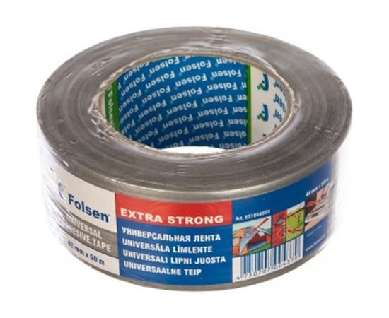 Тканевая влагоустойчивая лента FOLSEN 48мм x 50м, серая 051064850 