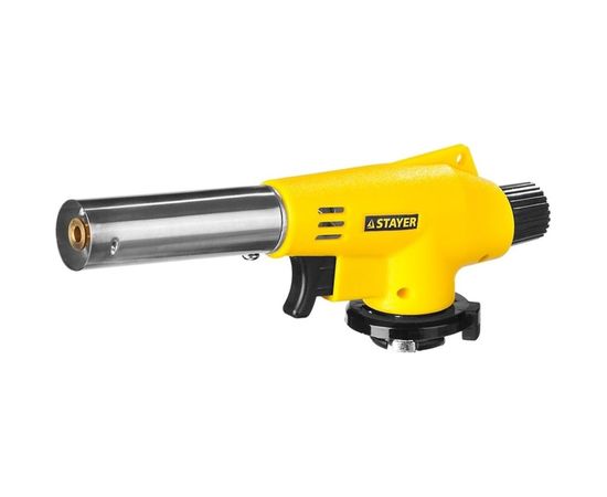 Газовая горелка STAYER MaxTerm на баллон, с пьезоподжигом, 1300С 55584 