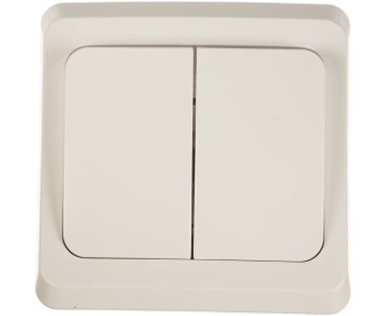 Двухклавишный выключатель Schneider Electric СП Этюд 10А IP20 белый BC10-002B 