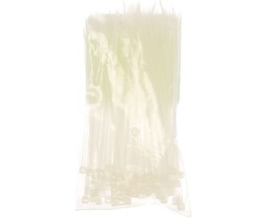 Нейлоновые стяжки FORTISFLEX КСС 3х120 мм белый 100 штук 49392 