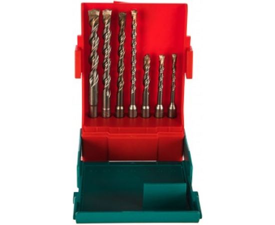 Набор буров по бетону SDS-plus Bionic Pro: 5, 6, 8x110 мм; 6, 8, 10, 12x160 мм Heller 16315 