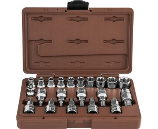 Набор торцевых головок торцевых и насадок с вставками TORX (22 шт.)&nbsp;Ombra 953222 55582 