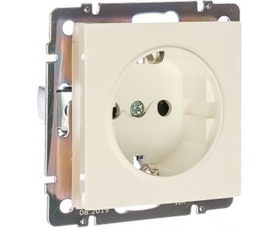 Розетка WERKEL WL01-SKGS-01-IP44 с заземлением и шторками белая a028830 