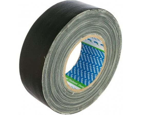 Влагоустойчивая тканевая лента FOLSEN 48мм х50м, черная, Premium 053044850 