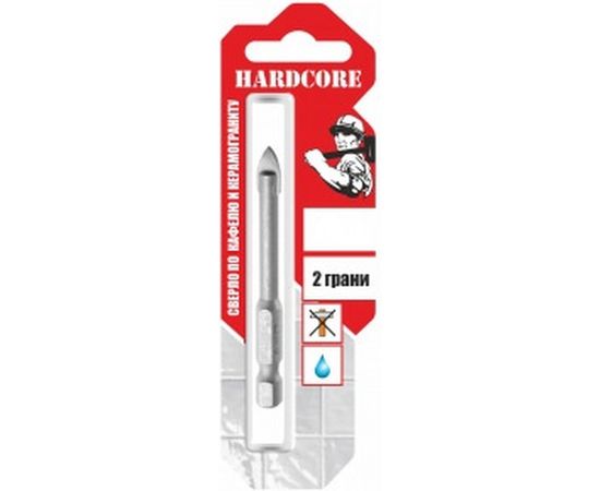 Сверло по керамограниту и керамической плитке (10 мм; 2 грани) Hardcore 150010 
