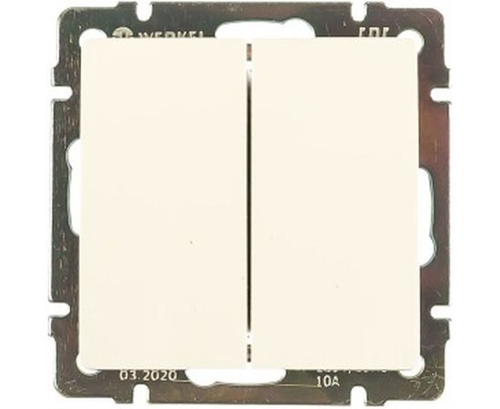 Выключатель WERKEL WL01-SW-2G двухклавишный белый a028645 