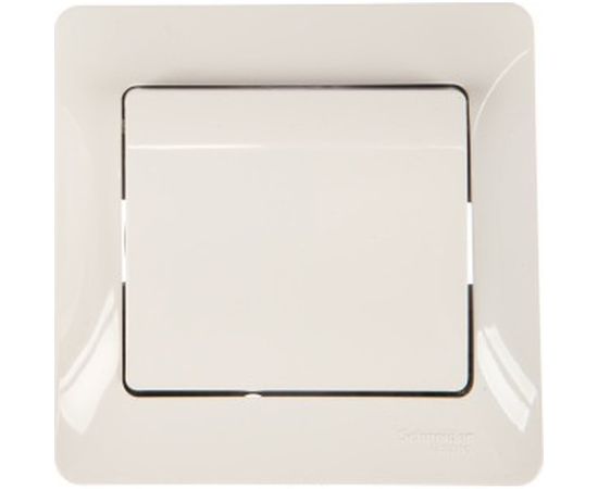 Одноклавишный выключатель Schneider Electric СП Glossa 10А IP20 10AX в сборе, белый GSL000112 