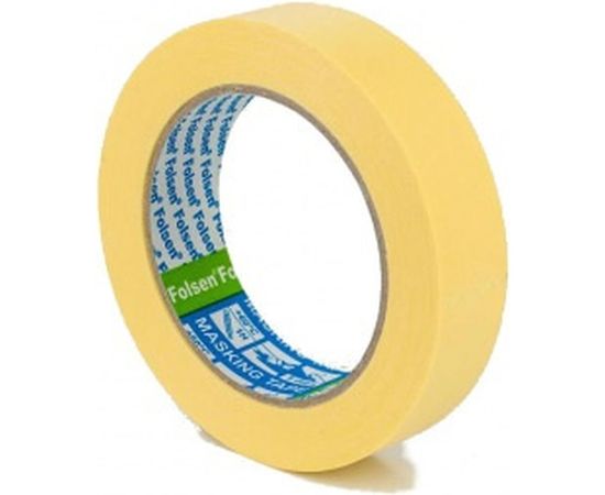 Малярная лента Folsen желтая 80oC 25мм x 50м 02225 