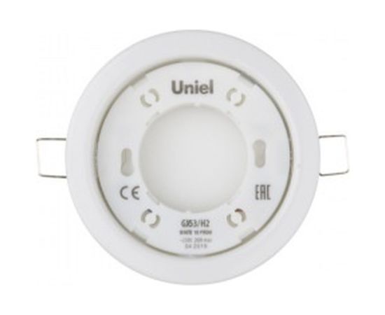 Встраиваемый ультратонкий светильник Uniel GX53/H2 WHITE 10 PROM UL-00005051 