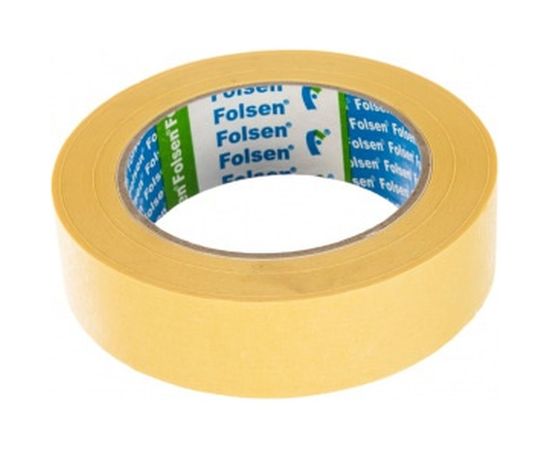 Малярная лента Folsen желтая 80oC 30мм x 50м 02230 – изображение 2