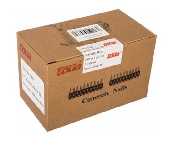 Гвозди по бетону (2,7х40 мм; 1000 шт.) TOUA 2740smoothEG – изображение 2