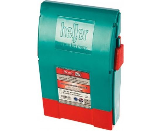 Набор буров по бетону SDS-plus Bionic Pro: 5, 6, 8x110 мм; 6, 8, 10, 12x160 мм Heller 16315 – изображение 2