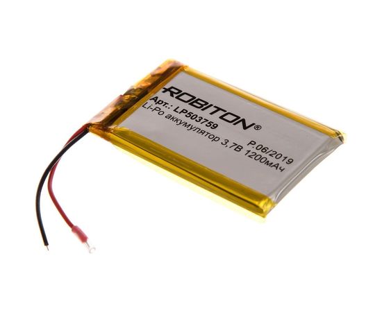 Аккумулятор ROBITON LP503759 3.7В 1200mAh PK1 14064 – изображение 2