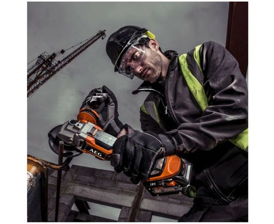 Углошлифмашина AEG 18В BEWS18-115BL-0 4935464415 – изображение 2