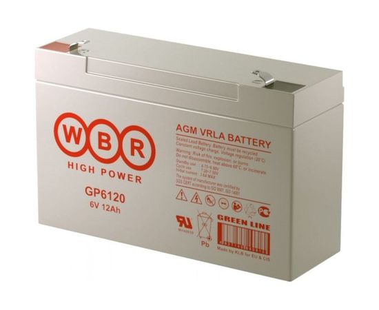 Аккумулятор GP6120 для ИБП WBR GP6120WBR – изображение 2