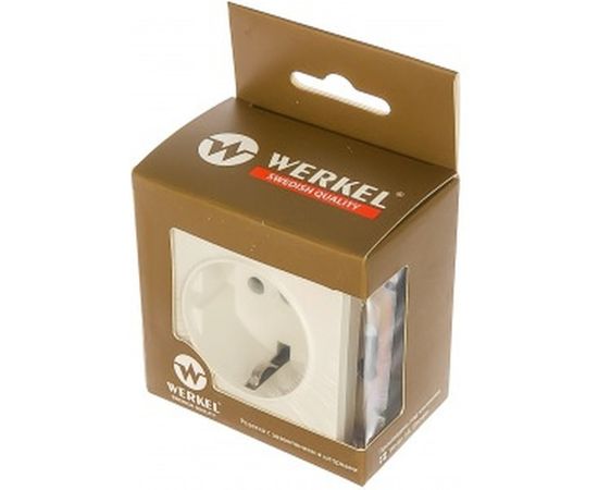 Розетка WERKEL WL01-SKGS-01-IP44 с заземлением и шторками белая a028830 – изображение 3