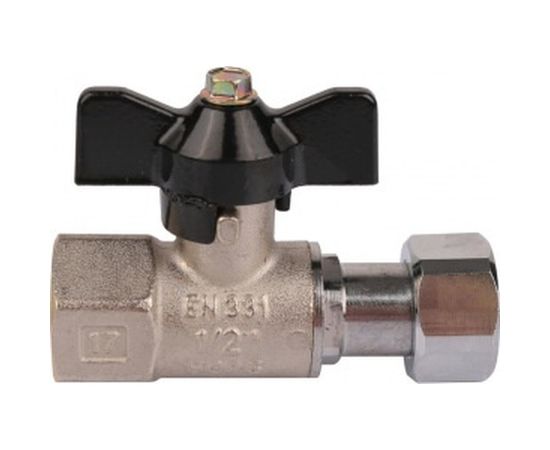 Шаровой с накидной гайкой  кран STOUT ВР/накидная гайка 1/2x1/2 SVB-0009-000015 – изображение 3