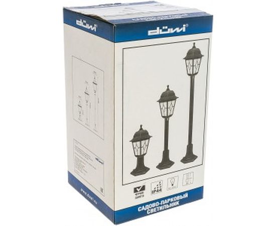 Садово-парковый светильник duwi Riga столб 3 в 1 390-650-960 мм, 60W 24143 0 – изображение 4