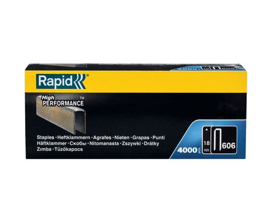 Скобы для степлера Rapid 606 18 мм 4M 4000 шт. 11897602 – изображение 6
