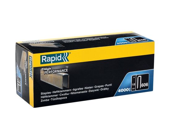 Скобы для степлера Rapid 606 18 мм 4M 4000 шт. 11897602 – изображение 2