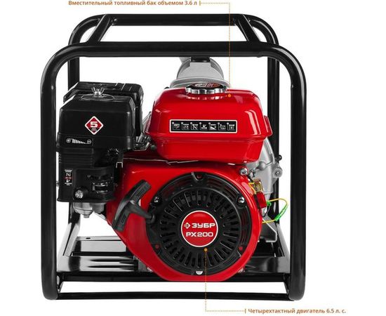 Бензиновая мотопомпа ЗУБР МАСТЕР МПГ-1000-80 – изображение 3