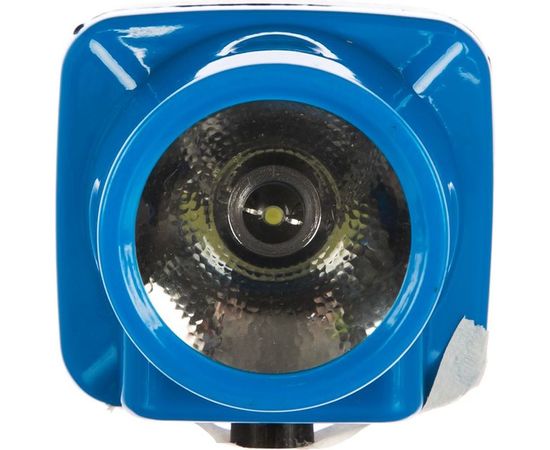 Налобный аккумуляторный фонарь, 220В, голубой, 0.4Вт LED, 1 режим, пластик Ultraflash LED5374 12427 