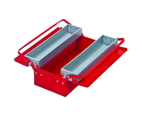 Раскладной ящик для инструментов металлический 190х420х150 3 секции IZELTAS 8410336203 