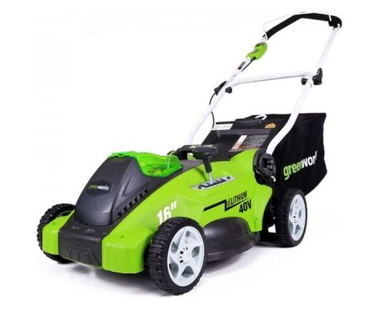 Аккумуляторная газонокосилка Greenworks G40LM40 