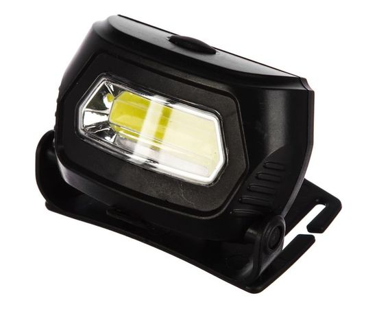Налобный аккумуляторный фонарь, черный, COB 3Вт, 3 режима, пластик Ultraflash LED5359 13803 