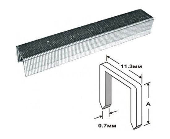 Скобы (11.3х0.7 мм; 8 мм; тип 53; 1000 шт.) для степлера КУРС 31362 