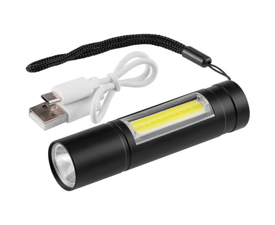 Компактный аккумуляторный фонарь REV 2 в 1 из алюминиевого сплава AccuPRO600 USB 29125 1 