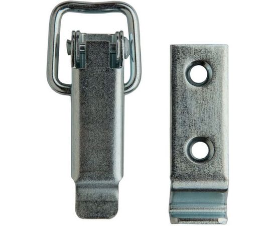Замок для ящика VORMANN с ответной частью, выгнутая, 52х23 мм, оцинкованный 01202050/9015 