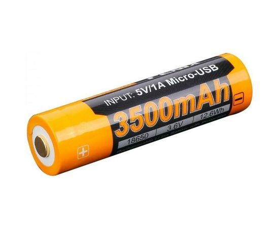 Аккумулятор Fenix 18650 с разъемом для USB ARB-L18-3500U 