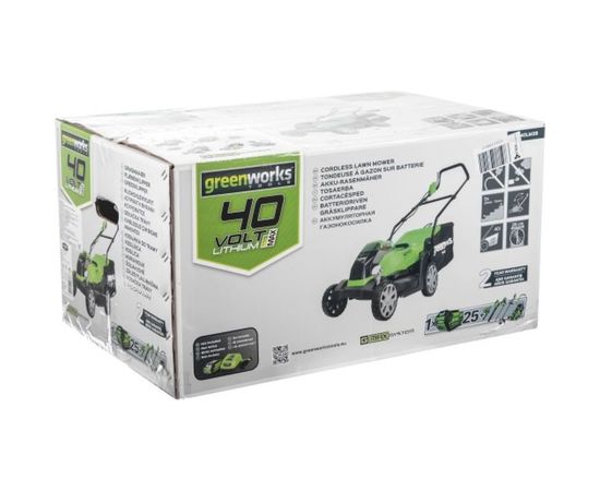 Аккумуляторная газонокосилка Greenworks G40LM35 – изображение 6