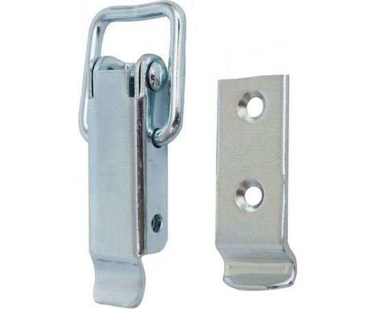 Замок для ящика VORMANN с ответной частью, выгнутая, 52х23 мм, оцинкованный 01202050/9015 – изображение 3