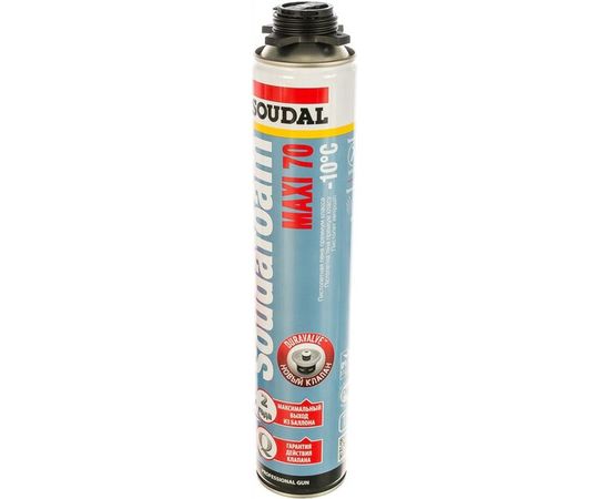 Зимняя пистолетная пена SOUDAL Соудафоам Макси 70 118316 – изображение 2