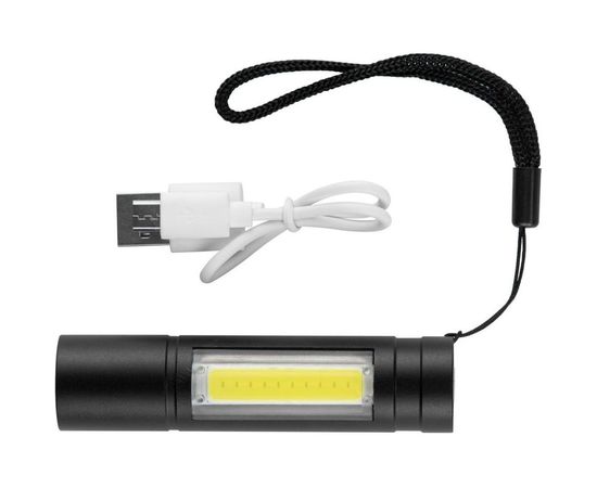 Компактный аккумуляторный фонарь REV 2 в 1 из алюминиевого сплава AccuPRO600 USB 29125 1 – изображение 2