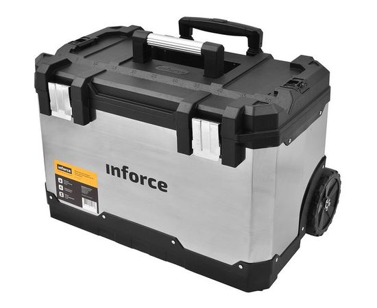 Металлопластиковый ящик для инструментов 24 на колесах Inforce 06-20-09:6661 – изображение 3