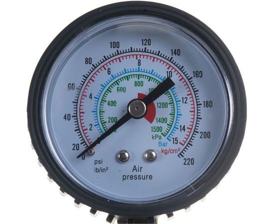 Пистолет для подкачки шин с манометром 8 АТМ металлический корпус ЭВРИКА ER-76101 – изображение 3