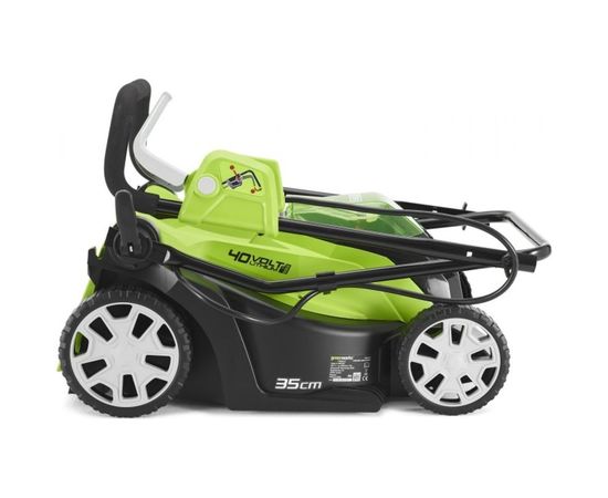 Аккумуляторная газонокосилка Greenworks G40LM35 – изображение 2