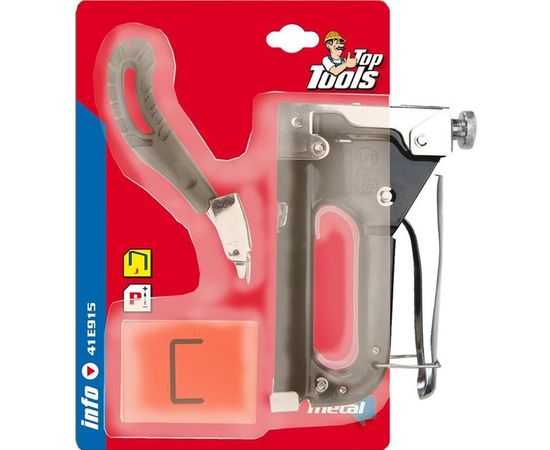 Степлер (6-8 мм, скобы J) и скободер Top Tools 41E915 – изображение 5