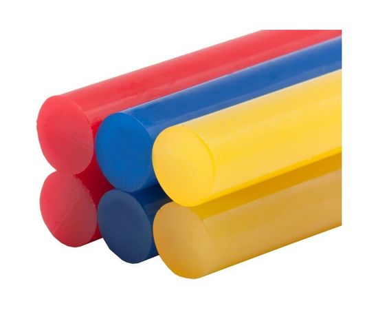 Клей для клеевого пистолета цветной (6 шт; 11х100 мм; 3 цвета) ПРАКТИКА 641-688 – изображение 5