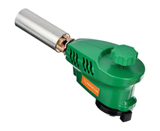 Горелка с пьезорозжигом ЧИНГИСХАН цанговый захват, широкое cопло 333-095 